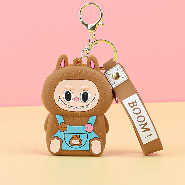 Labubu cute key chain coin purse labubu gift