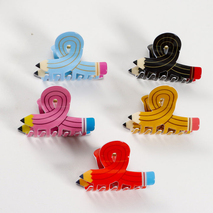 Cute pencil hair clip Back To School gift