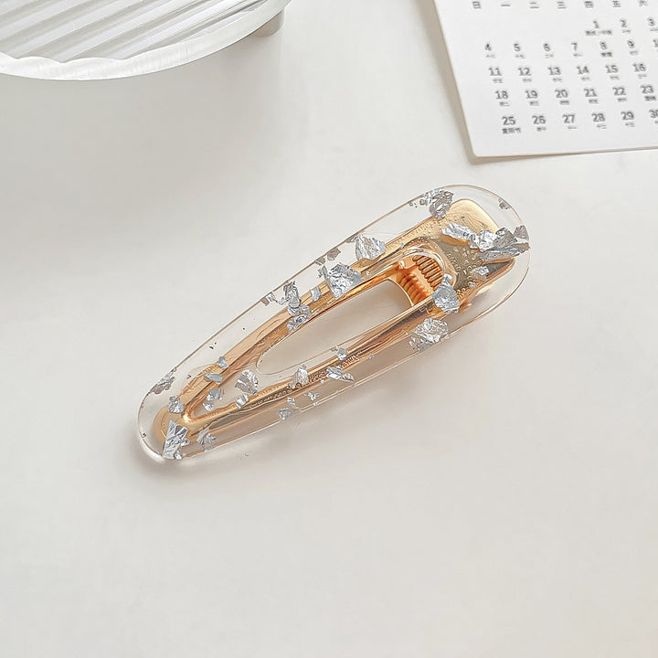 Leopard acrylic hair clip
