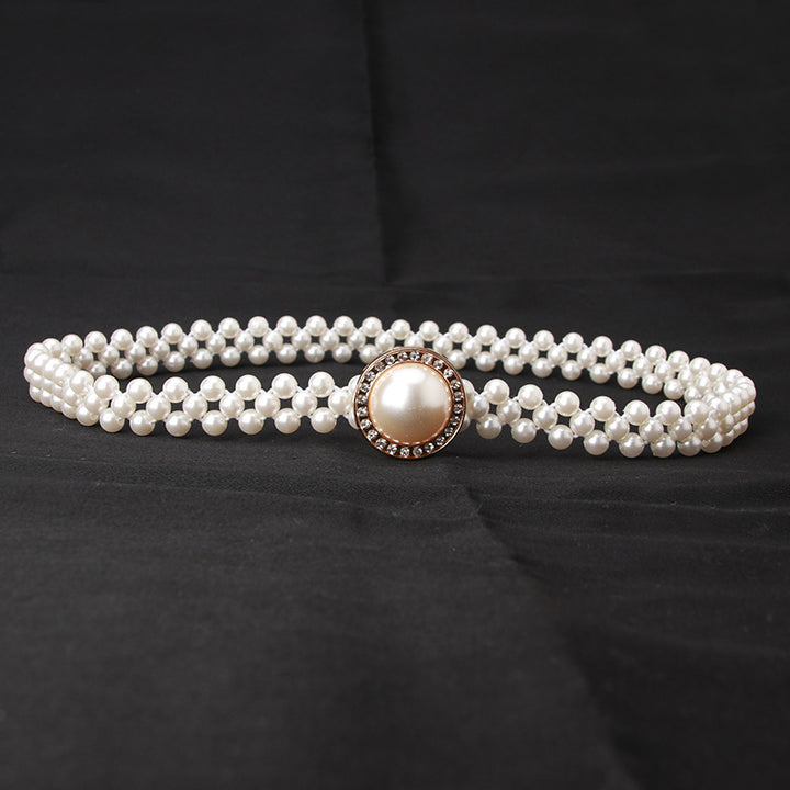 Women's Pearl Elastic Belt