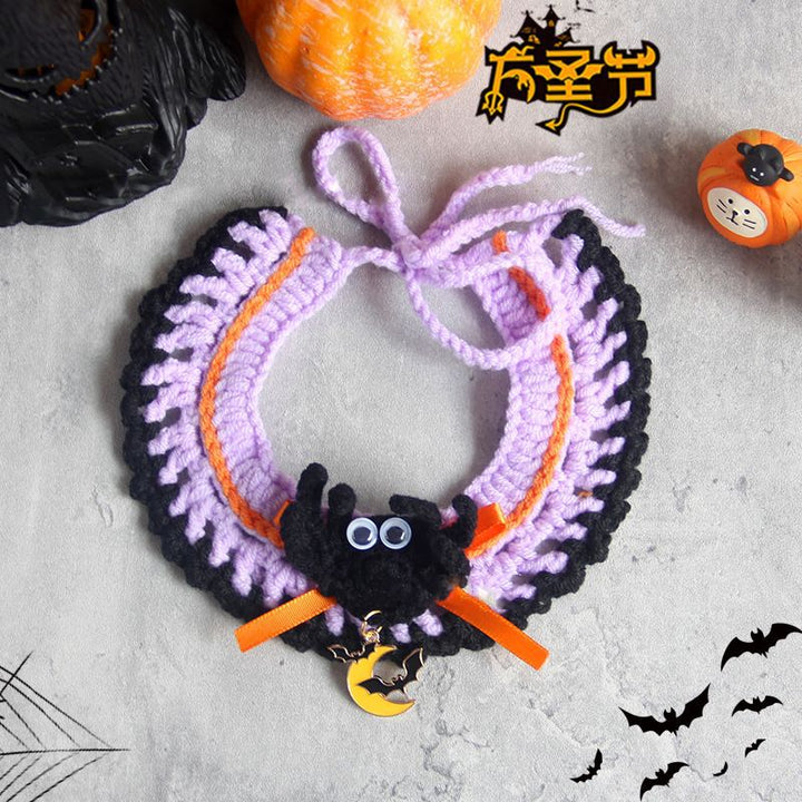 Halloween pet handmade crochet scarf bib funny costume