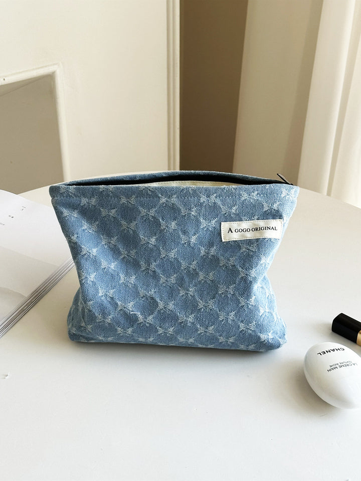 Denim Fashion Cosmetic Bag travel toiletry bag