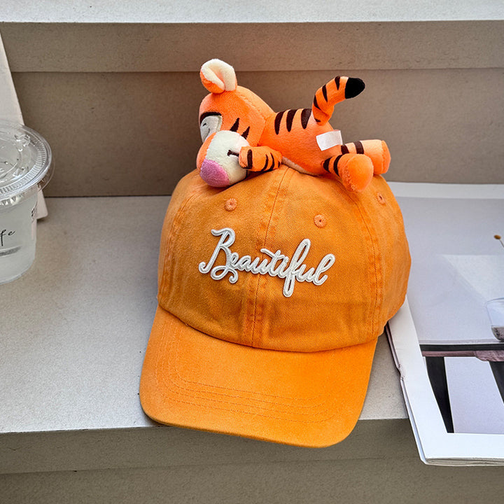 Cartoon doll decorated parent-child baseball cap