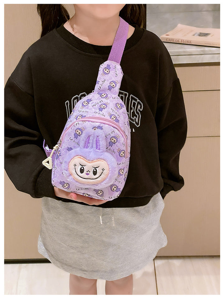 Labubu plush chest bag cartoon labubu crossbody bag