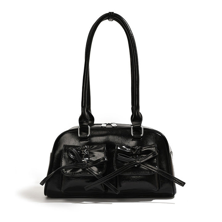 One-shoulder underarm bow bag for women