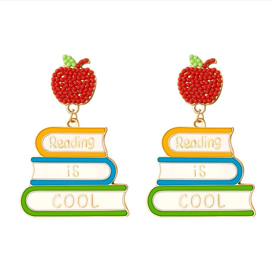 Back to school Teacher candy color earrings Teacher's Day gift