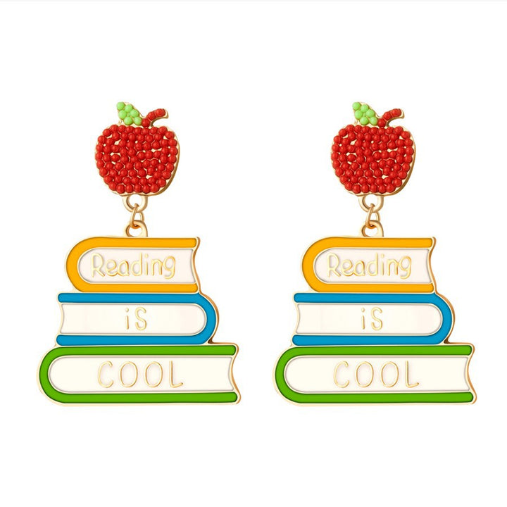 Back to school Teacher candy color earrings Teacher's Day gift