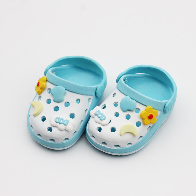 Labubu Beach Crocs doll shoes for summer
