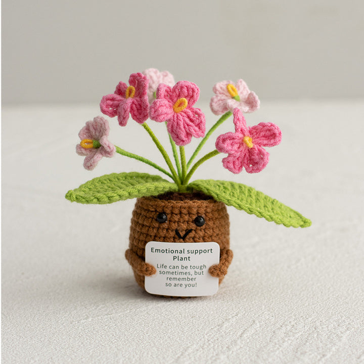 Handmade crochet flower ornaments-forget me not
