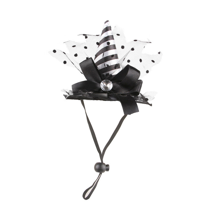 Halloween pet witch hat Puppy Kitten Halloween party dress up