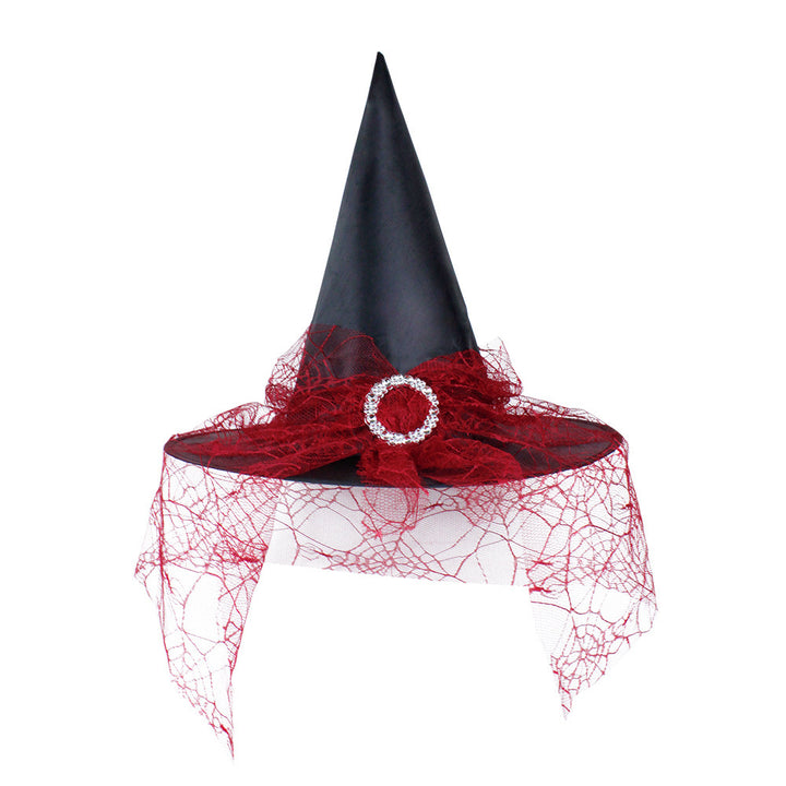 Halloween Glitter Mesh Witch Hat Party dress hat