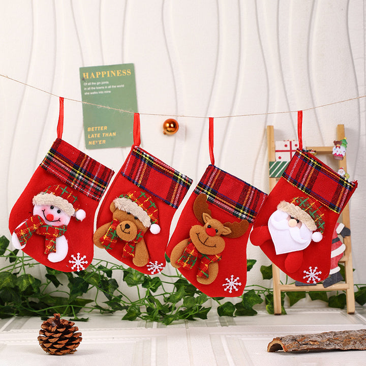 Christmas socks decoration small Christmas Santa Claus gift bag