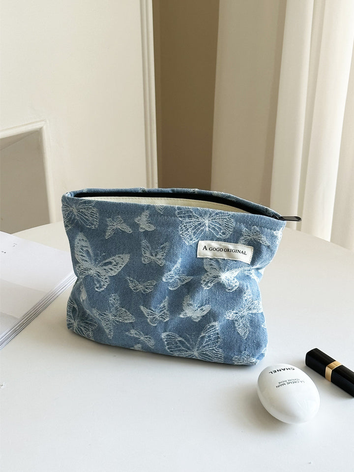 Denim Fashion Cosmetic Bag travel toiletry bag