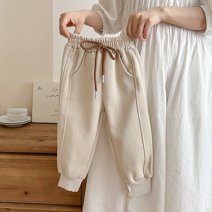 Kids loose sweatpants sports pants drawstring casual pants trousers