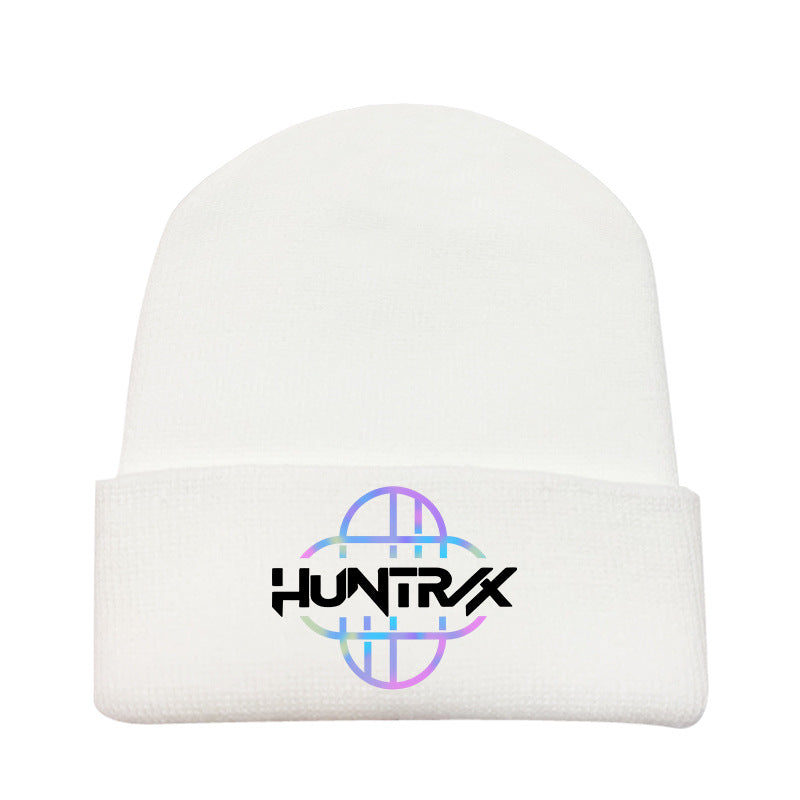 Kpop Demon Hunters knitted beanie hat-white