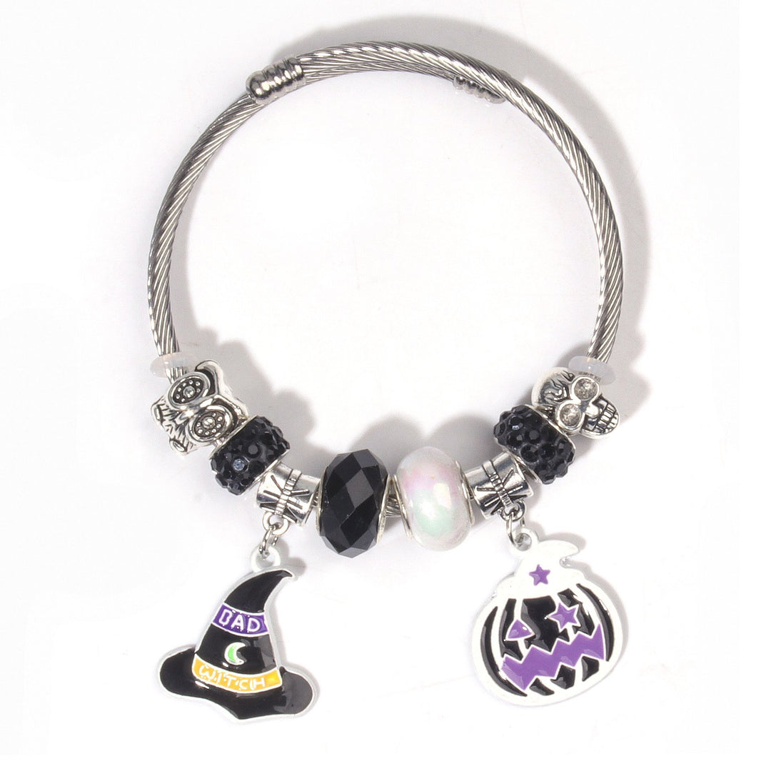 Halloween DIY beaded bracelet holiday gift