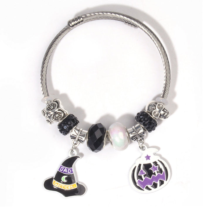 Halloween DIY beaded bracelet holiday gift