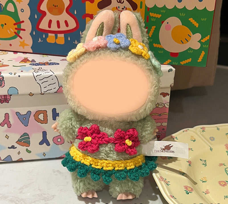 Handmade Crochet flower Bikini Set for LABUBU