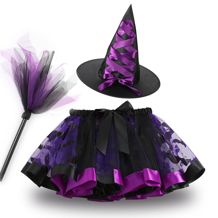 Halloween little devil mesh tutu skirt Halloween costumes