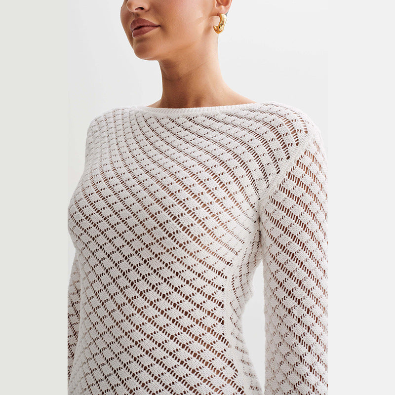 Backless Beach Cover-up Dress