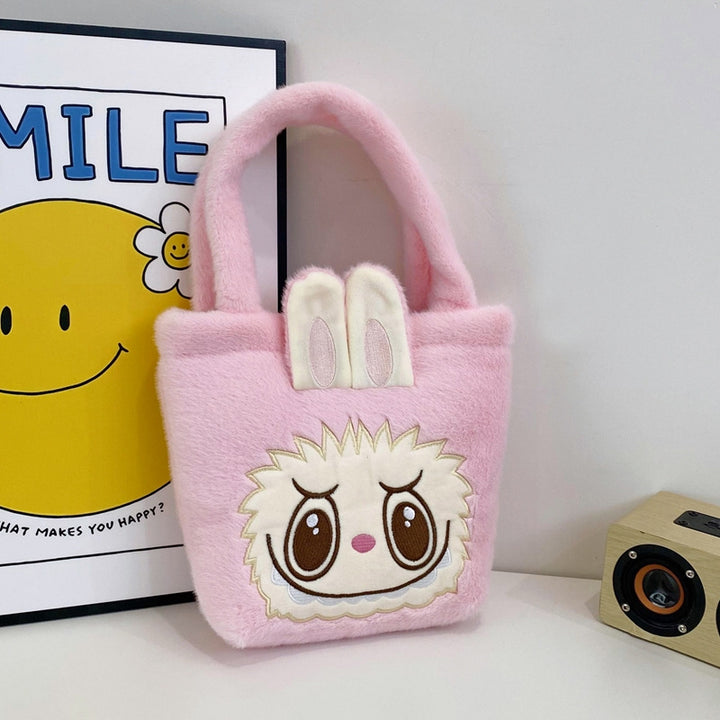 Cartoon labubu plush handbag children's birthday gift