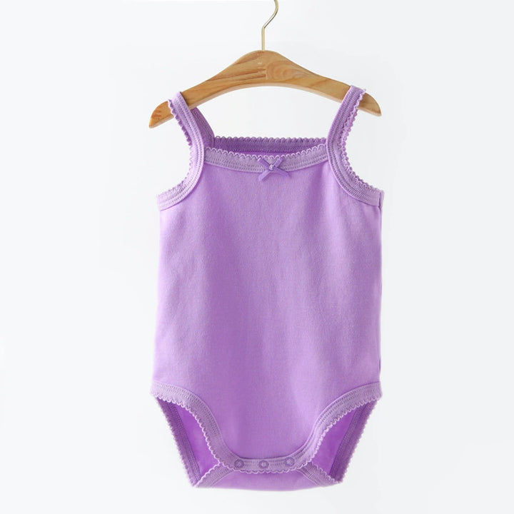 Baby cotton sling romper for summer