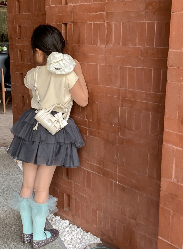 Solid Color Glossy mini Handbag Crossbody Bag