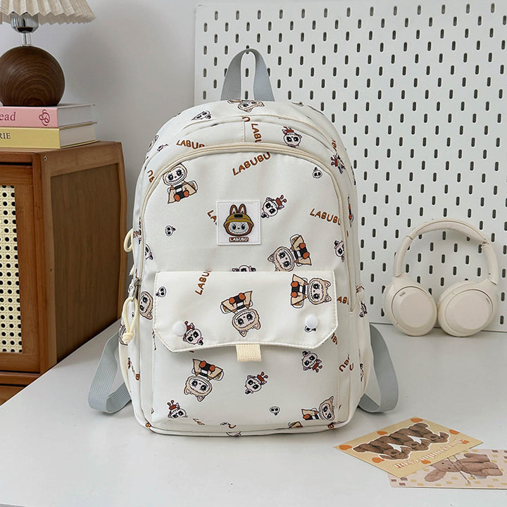 Labubu cartoon backpack large-capacity student schoolbag