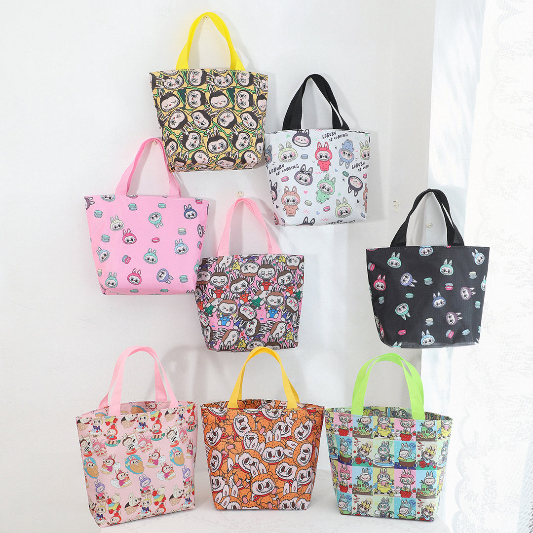 Labubu lunch box bag waterproof handbag storage bag