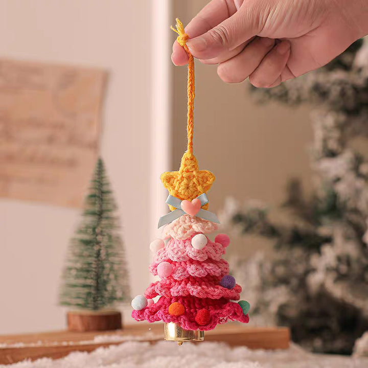 Hand-crocheted Christmas tree pendant Christmas creative gift