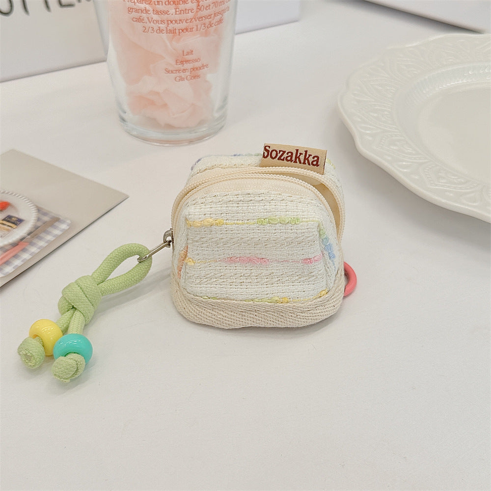 Candy-colored Bluetooth earphone protective case mini purse