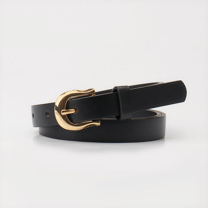 Women's candy color pin buckle belt