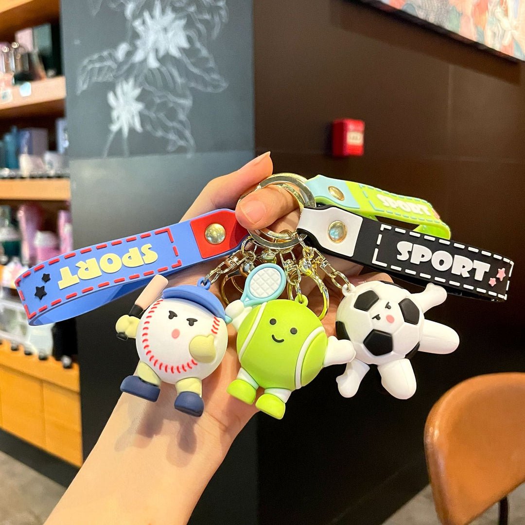 Creative Ball sports theme keychains pendants gift