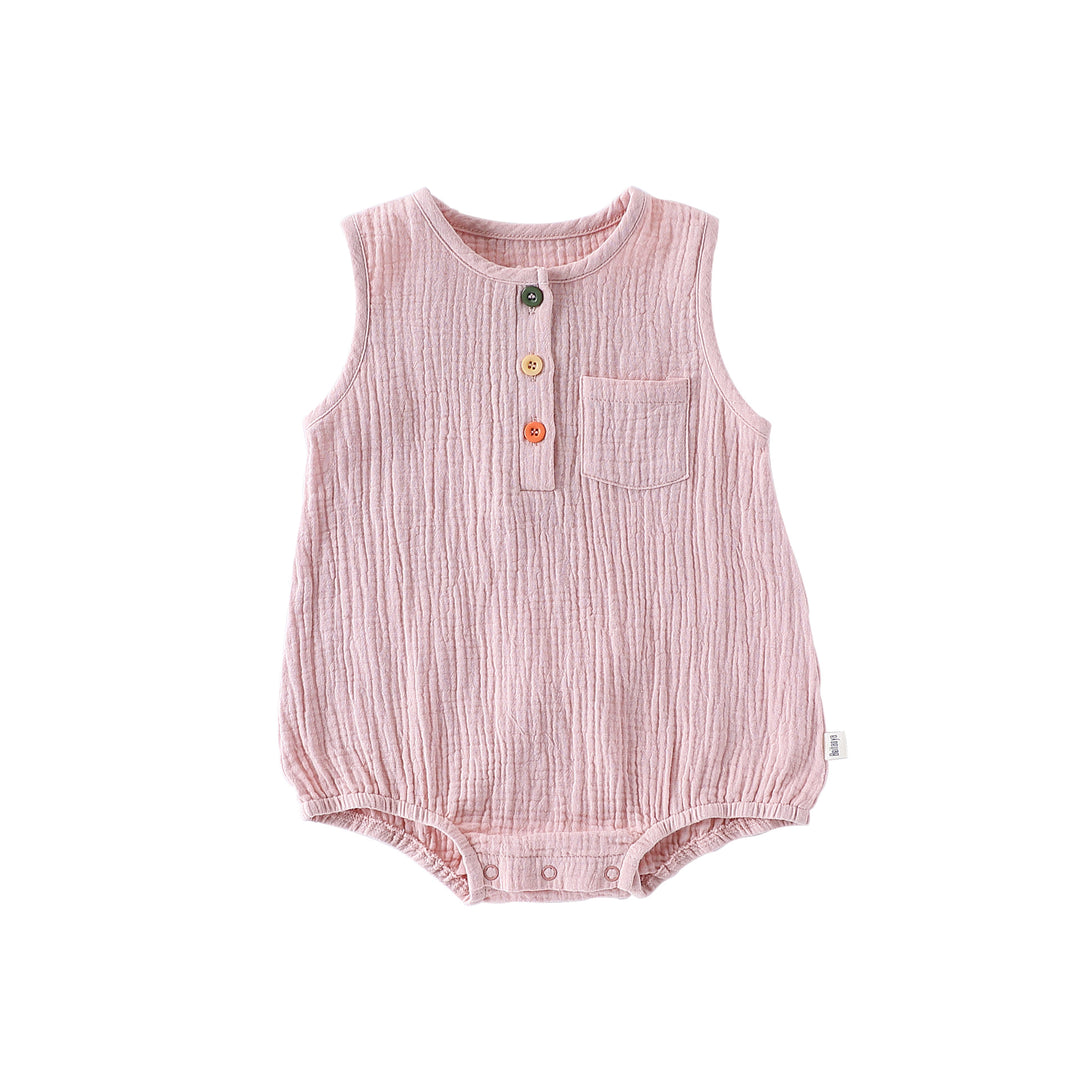 Summer baby boys girls pure cotton crepe triangle romper