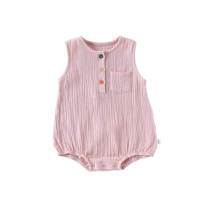 Summer baby boys girls pure cotton crepe triangle romper