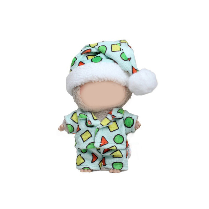 Labubu warm furry pajama sleepwear 3pcs set