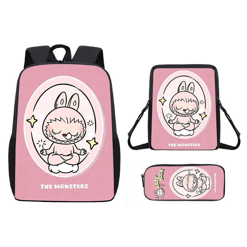 Labubu school bag 3PCS set backpack pencil case