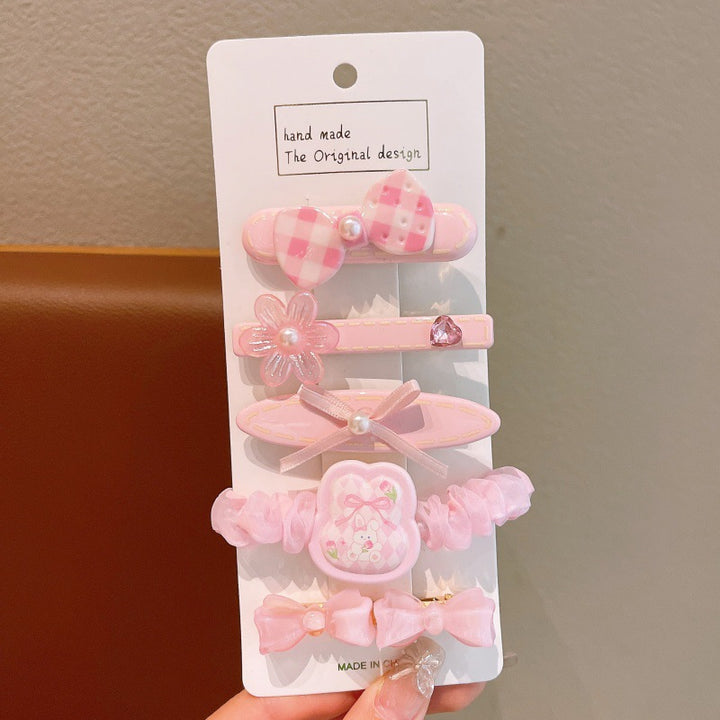 Summer fresh sweet girls hair clip sets