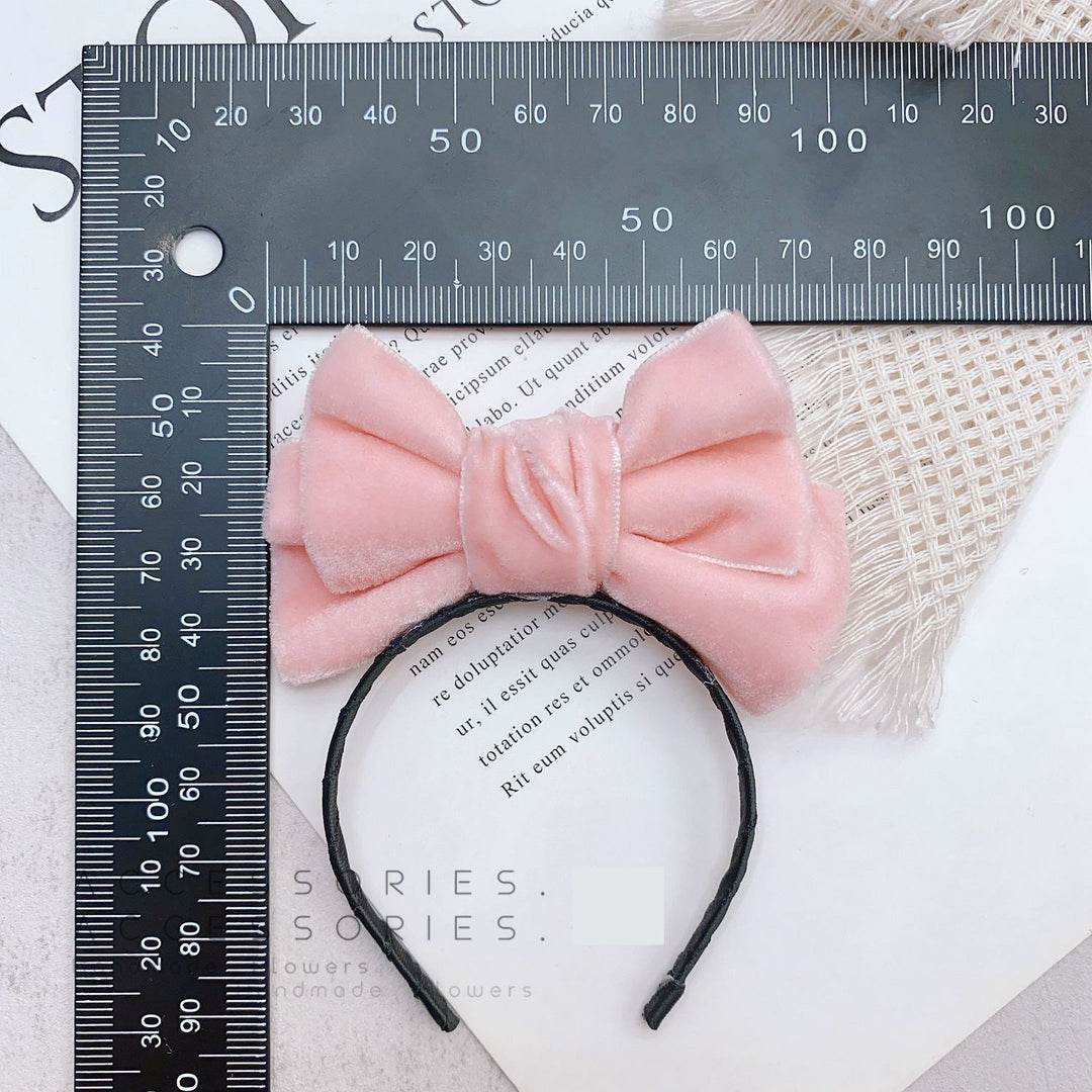 Handmade Velvet Bow Headband for dolls labubu headband