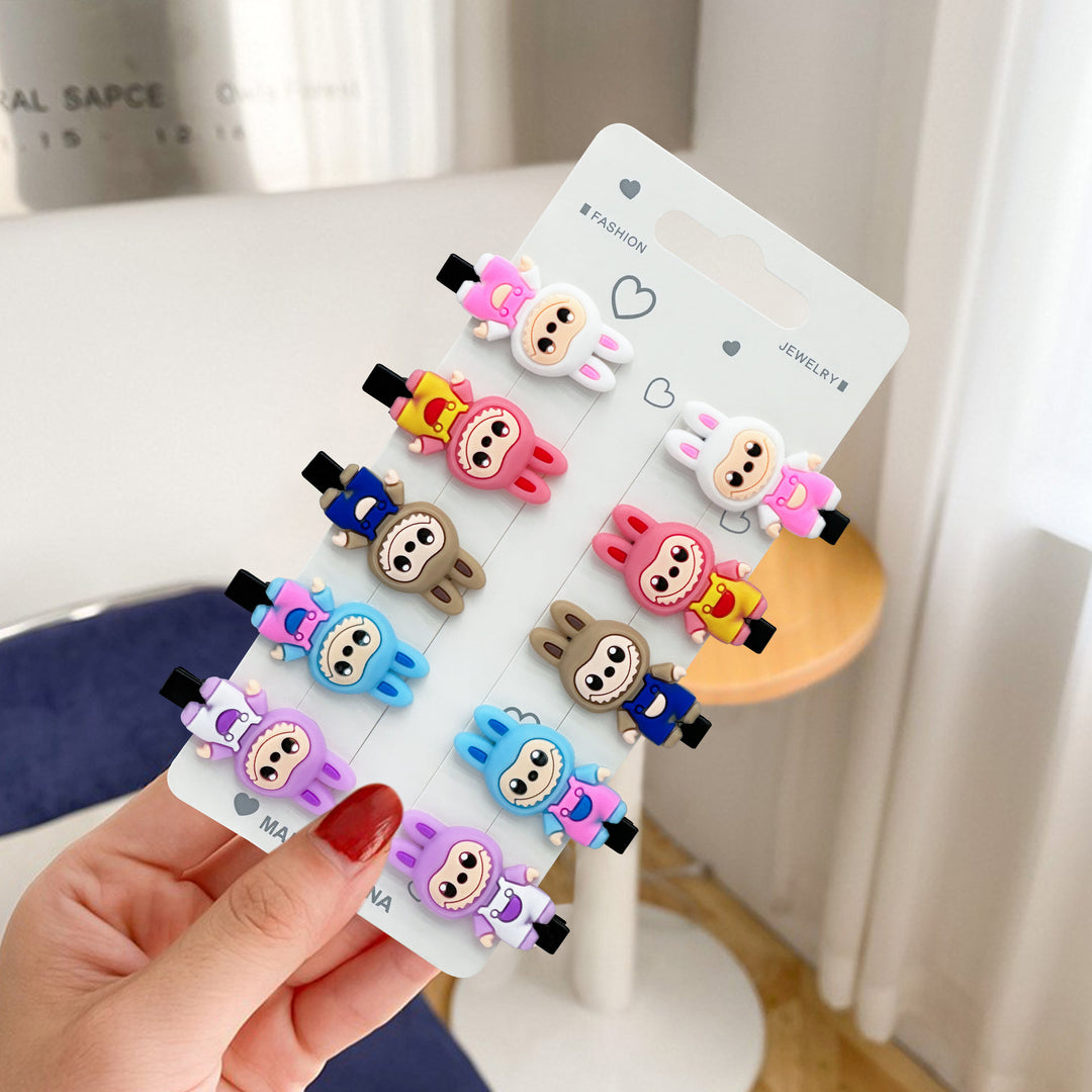 Cartoon children's labubu cute hair side clip