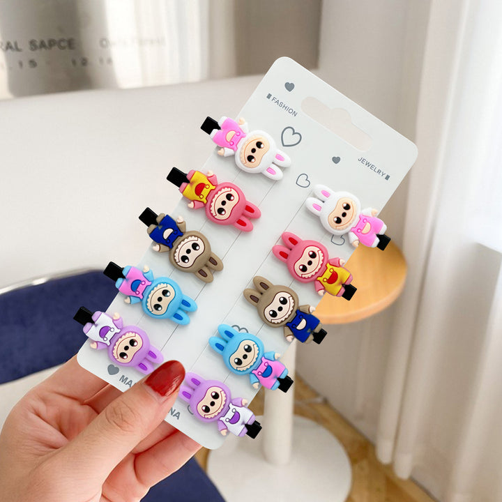 Cartoon children's labubu cute hair side clip
