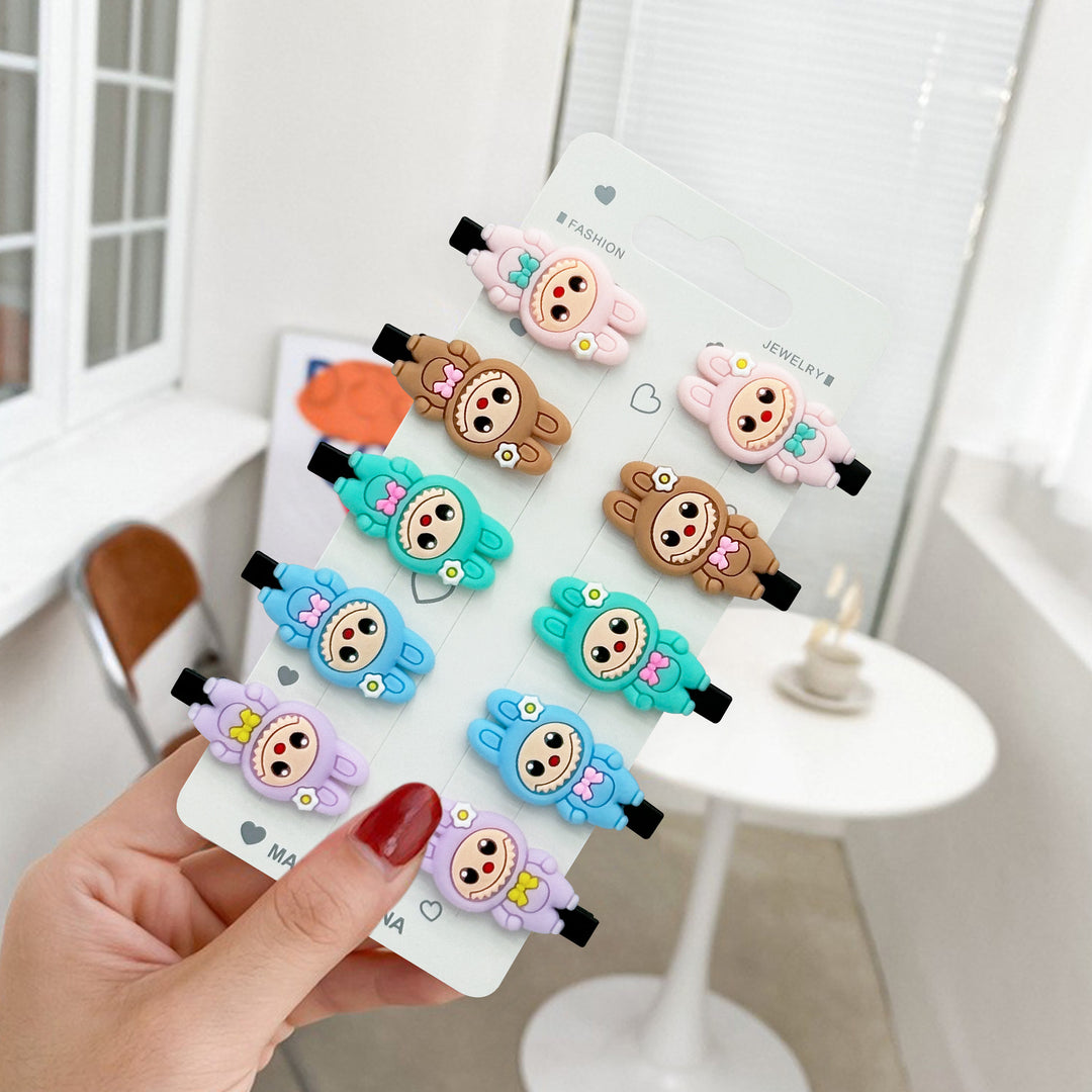 Cartoon children's labubu cute hair side clip