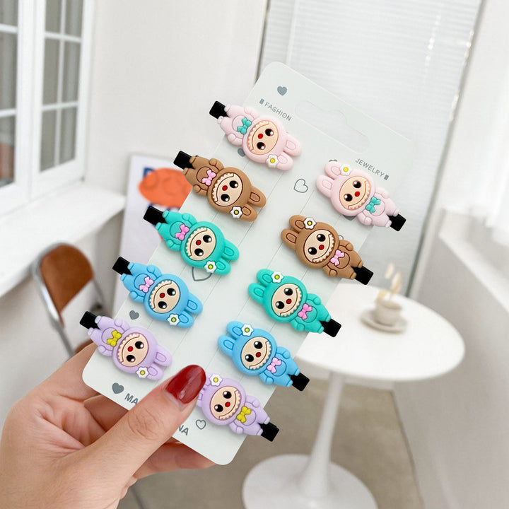 Cartoon children's labubu cute hair side clip