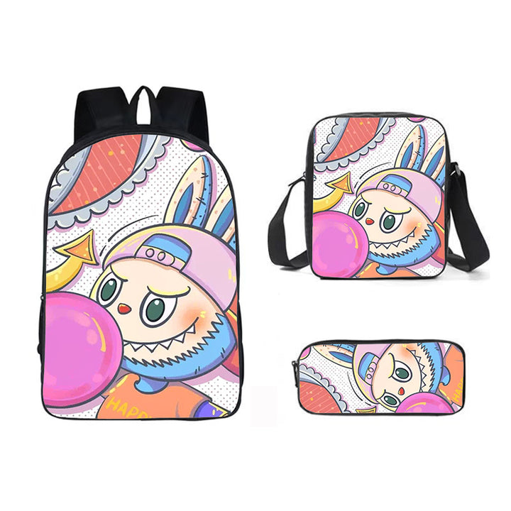 Labubu school bag 3PCS set backpack pencil case