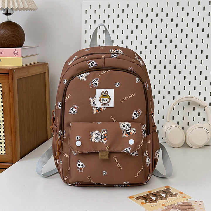 Labubu cartoon backpack large-capacity student schoolbag