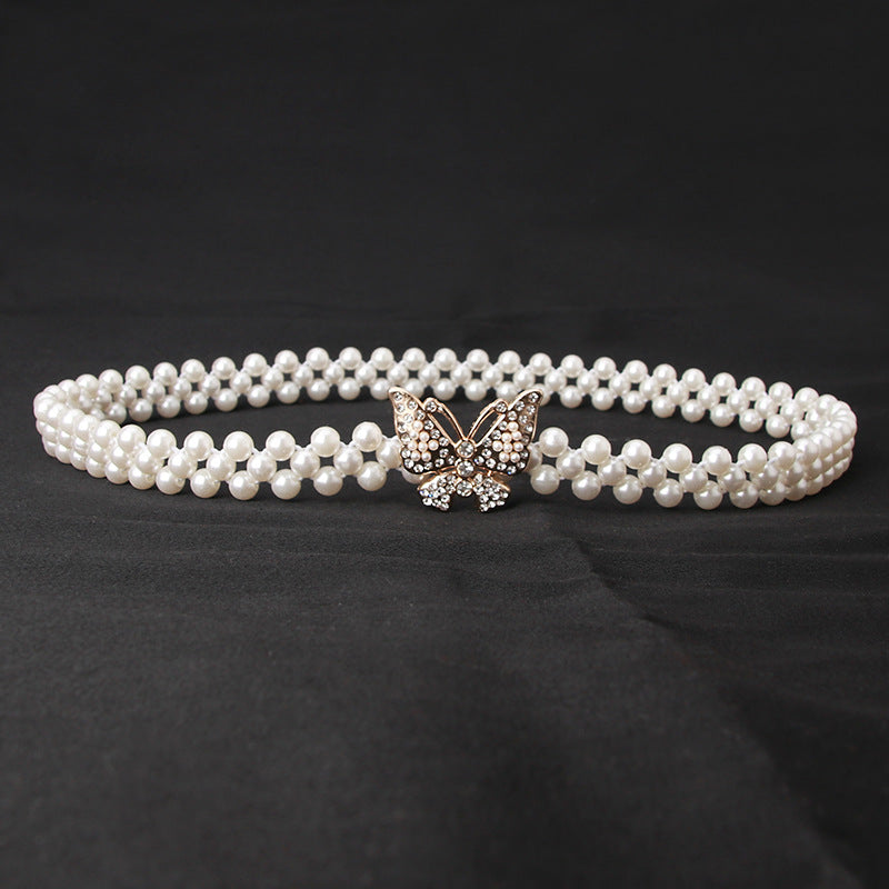 Women's Pearl Elastic Belt