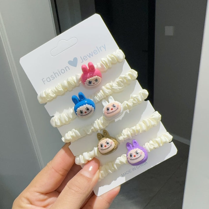 Labubu cartoon cute hair ties for kids