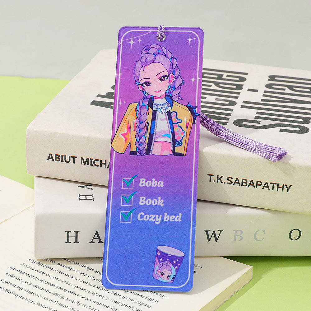 KPOP demon hunters Acrylic bookmarks student gifts