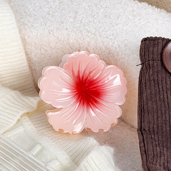 Flower-Shaped Hair Clip Gradient Color Hair clip for Vacation