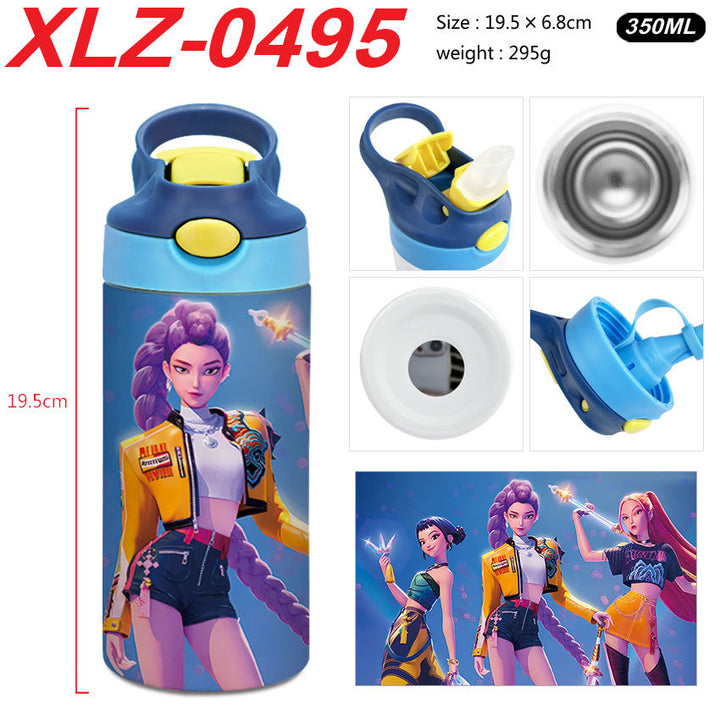 KDH K-pop inspired Stainless steel thermos Cups students Tumblers-350ml